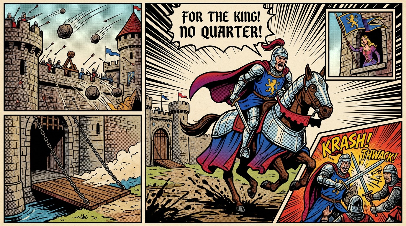Comic Medieval Deviantart Free Medieval Comic Battle Image - Knight, Medieval, Comic | Download ...