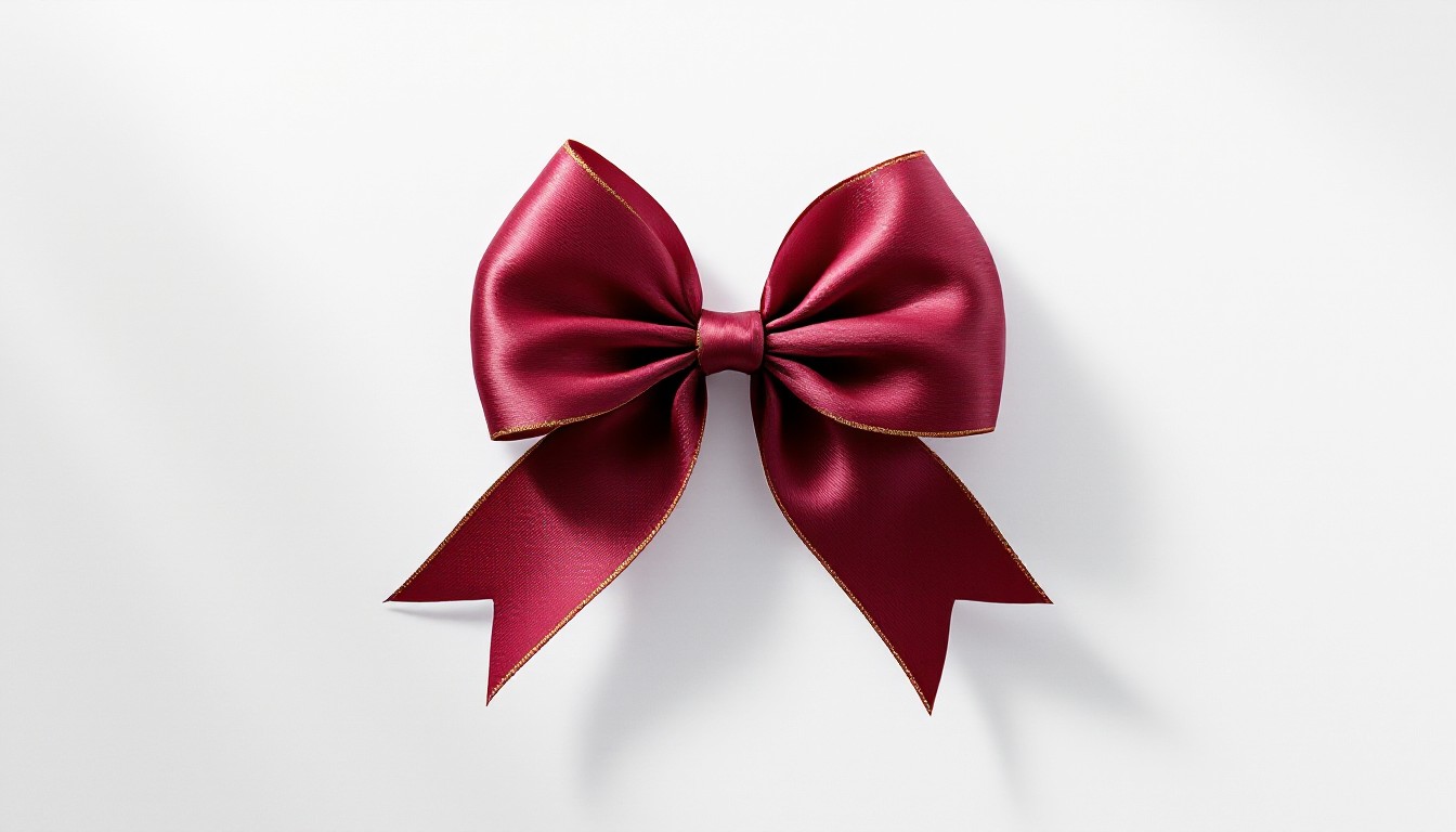 Free Floating Burgundy Bow Image - Bow, Burgundy, Silk | Download at ...
