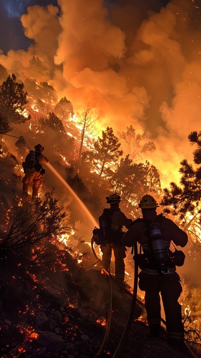 Free Firefighters battling blaze Image - Fire, Firefighters, Blaze ...