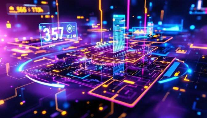 Free Neon Tech Matrix Image - Cyberpunk, Holographic, Neon | Download ...