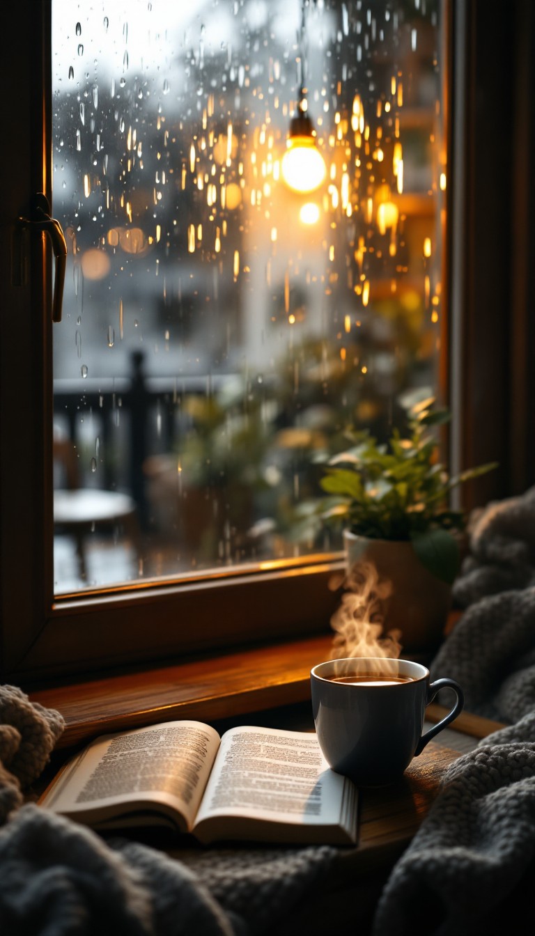 Free Rainy Window Reading Image - Rainy, Cozy, Window | Download at ...