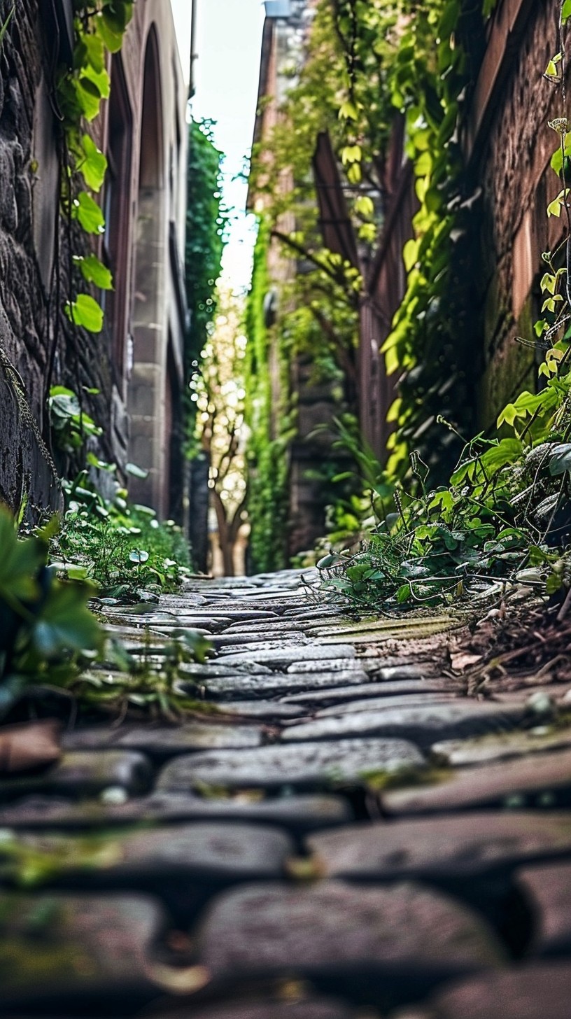 Cobblee Path Free Secluded Cobblestone Path Image - Alleyway, Cobblestone, Nature ...