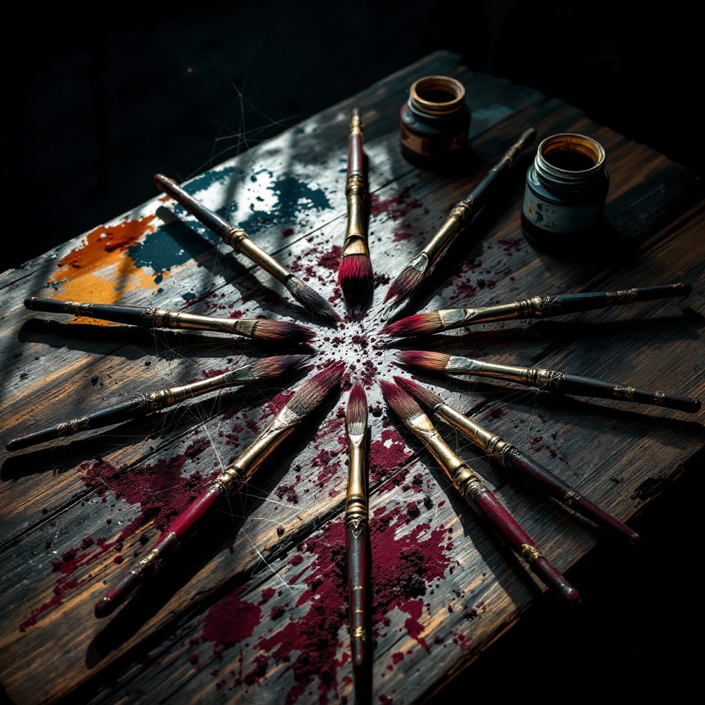 Secular Tools Free Sacred Artist's Tools Photo - Paintbrushes, Gothic, Ritual ...