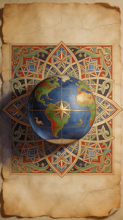Earth Renaissance Style Free Renaissance Earth Portrait Image - Earth, Globe, Cartography ...