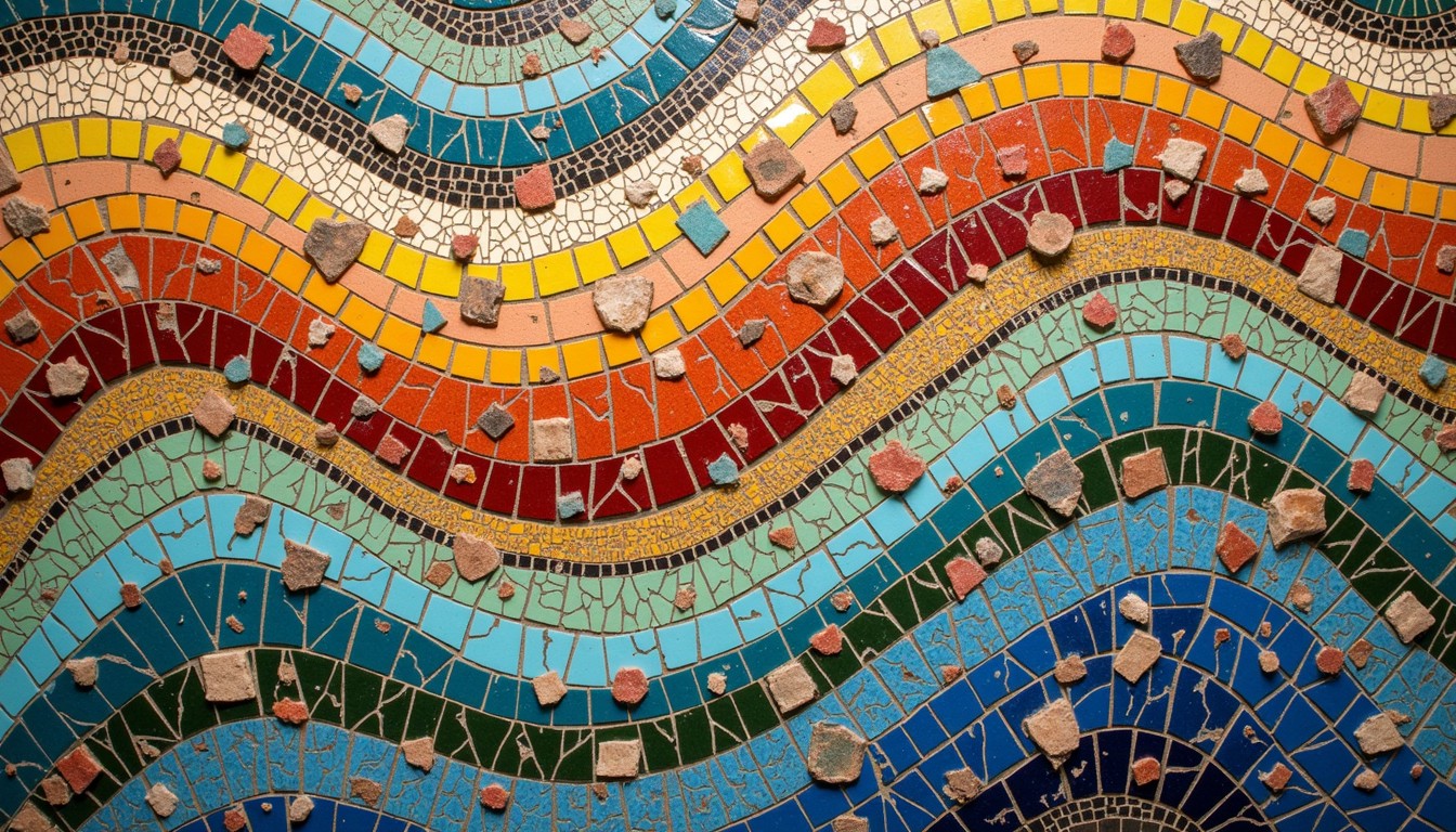 Free Flowing Mosaic Waves Image - Mosaic, Trencadís, Waves | Download ...