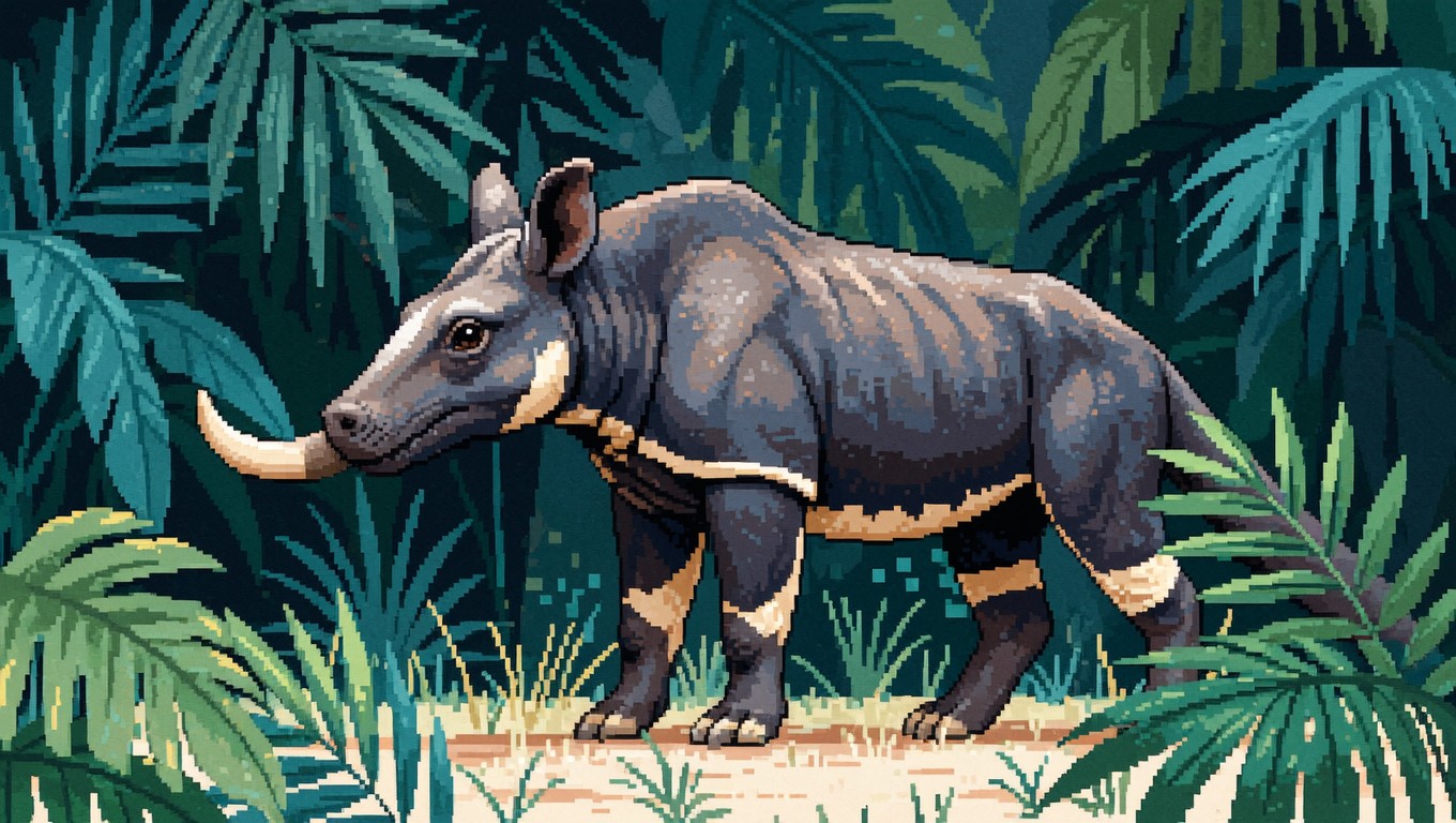 Free Tropical Pixel Wildlife Image - Tapir, Wildlife, Animal | Download ...