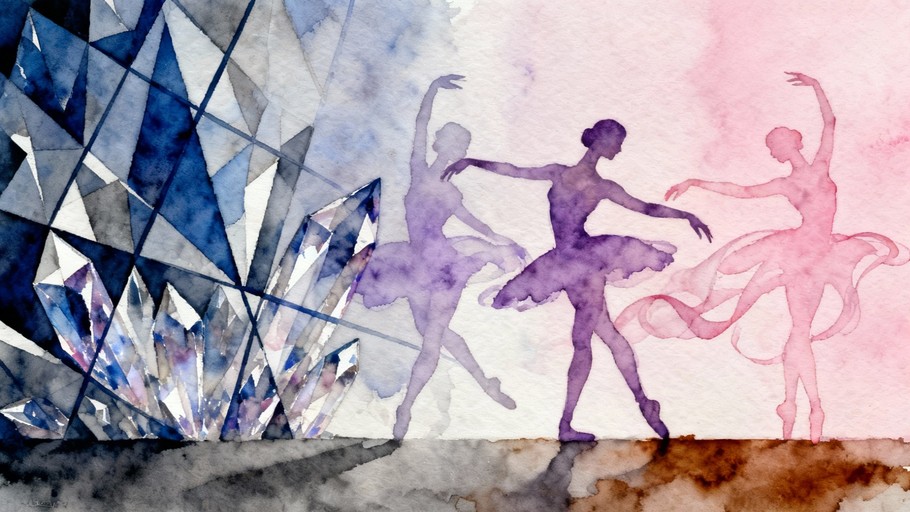 Free Geometry Becomes Dance Photo - Ballet, Watercolor, Geometric ...