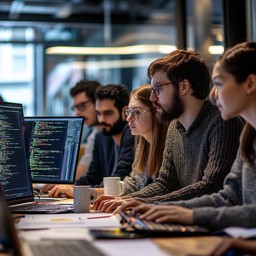 Free Focused coding session Image - Technology, Office, Coding ...
