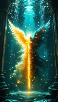 Free Underwater Divine Battle Image - Underwater, Angel, Demon ...