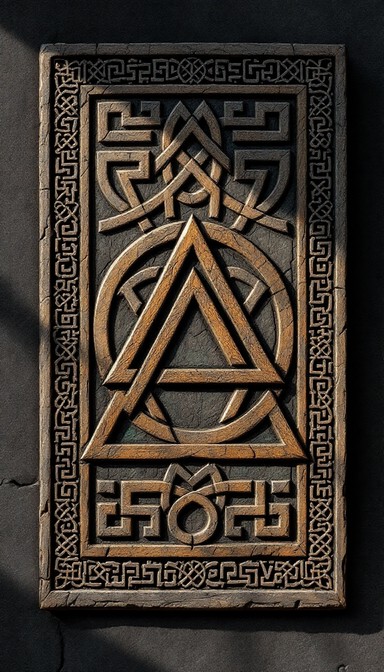 Knut Name Free Ancient Norse Valknut Image - Valknut, Norse, Viking | Download at ...