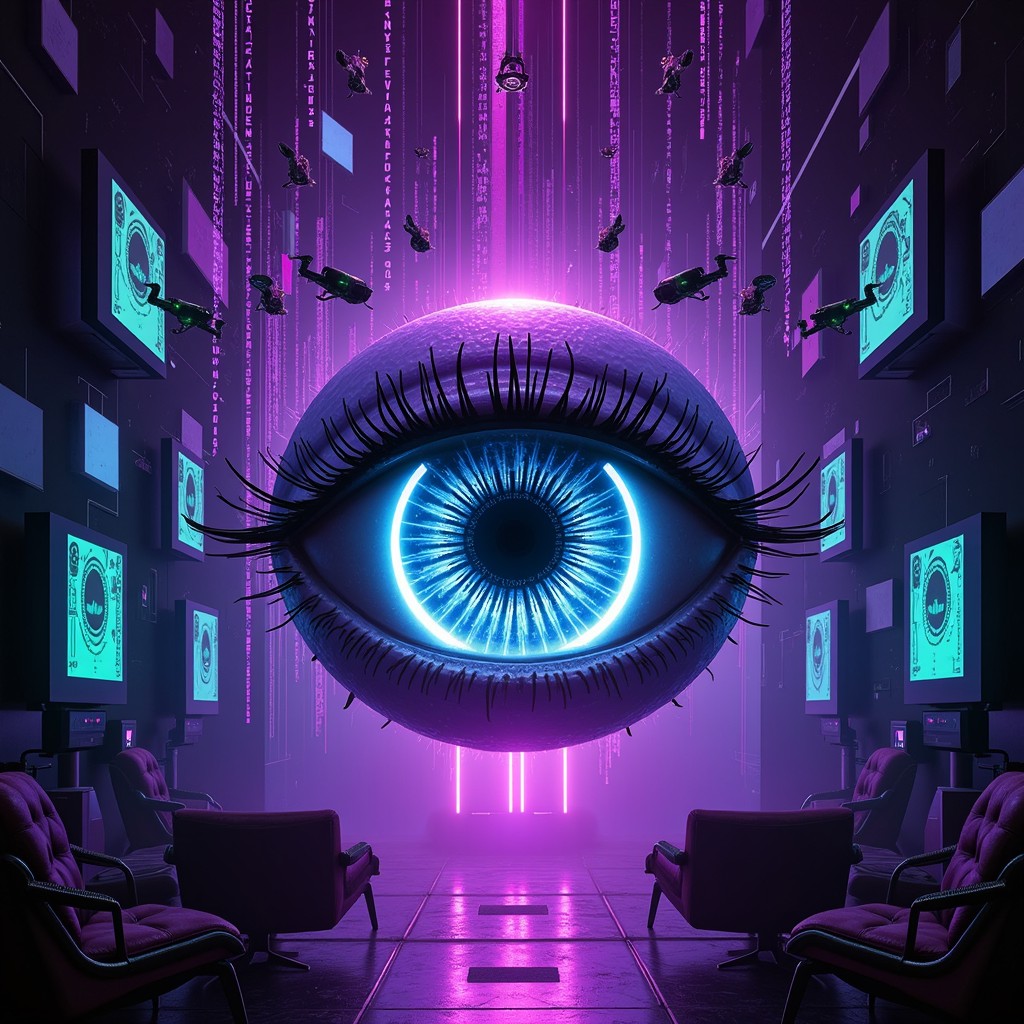 Free Omniscient Digital Eye Image - Cyberpunk, Eye, Surveillance ...
