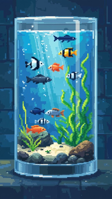 Free Pixel Aquarium Ecosystem Image - Aquarium, Pixel, Fish | Download ...