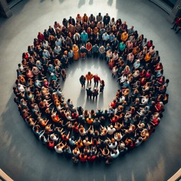 Free Unity In Motion Image - Unity, Spiral, Aerial | Download at StockCake