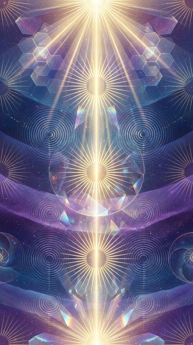 Free Divine Light Cascade Image - Abstract, Spiritual, Cosmic ...