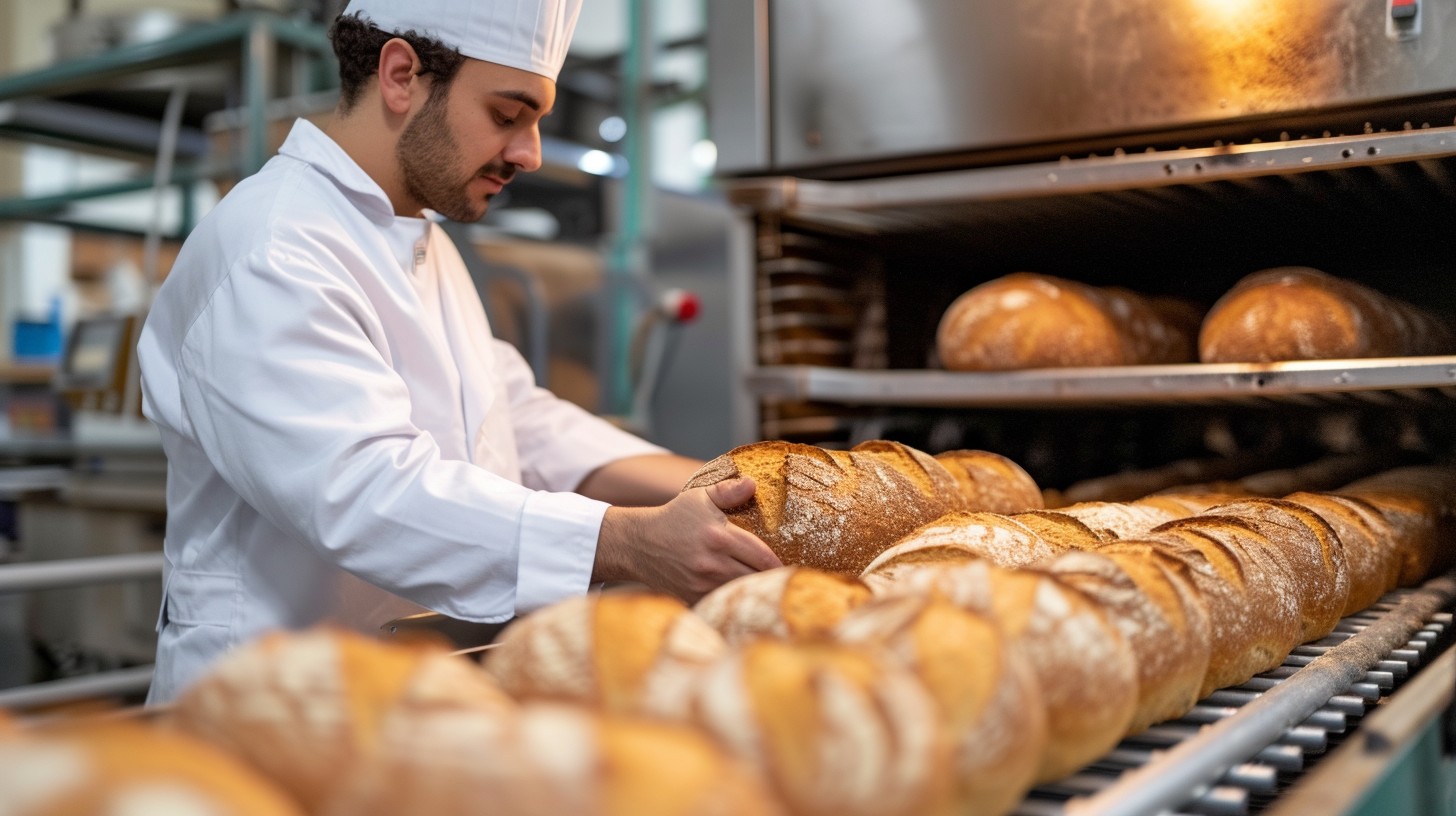 Free Baker Arranging Bread Image - Baker, Bakery, Bread | Download at ...