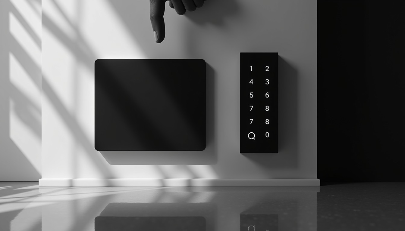 Secure Access New Interface Free Modern Security Interface Image - Minimalist, Keypad, Touchscreen ...
