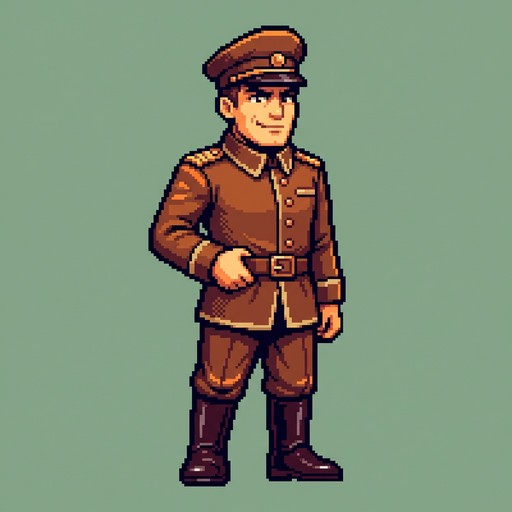 Free Pixel Officer Portrait Image - Pixel, Officer, Military | Download ...