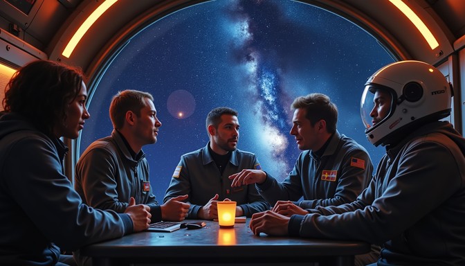 Free Cosmic Crew Discovery Image - Astronauts, Spacecraft, Cosmos ...