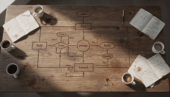 Free Planning Workflow Strategy Image - Flowchart, Diagram, Planning ...