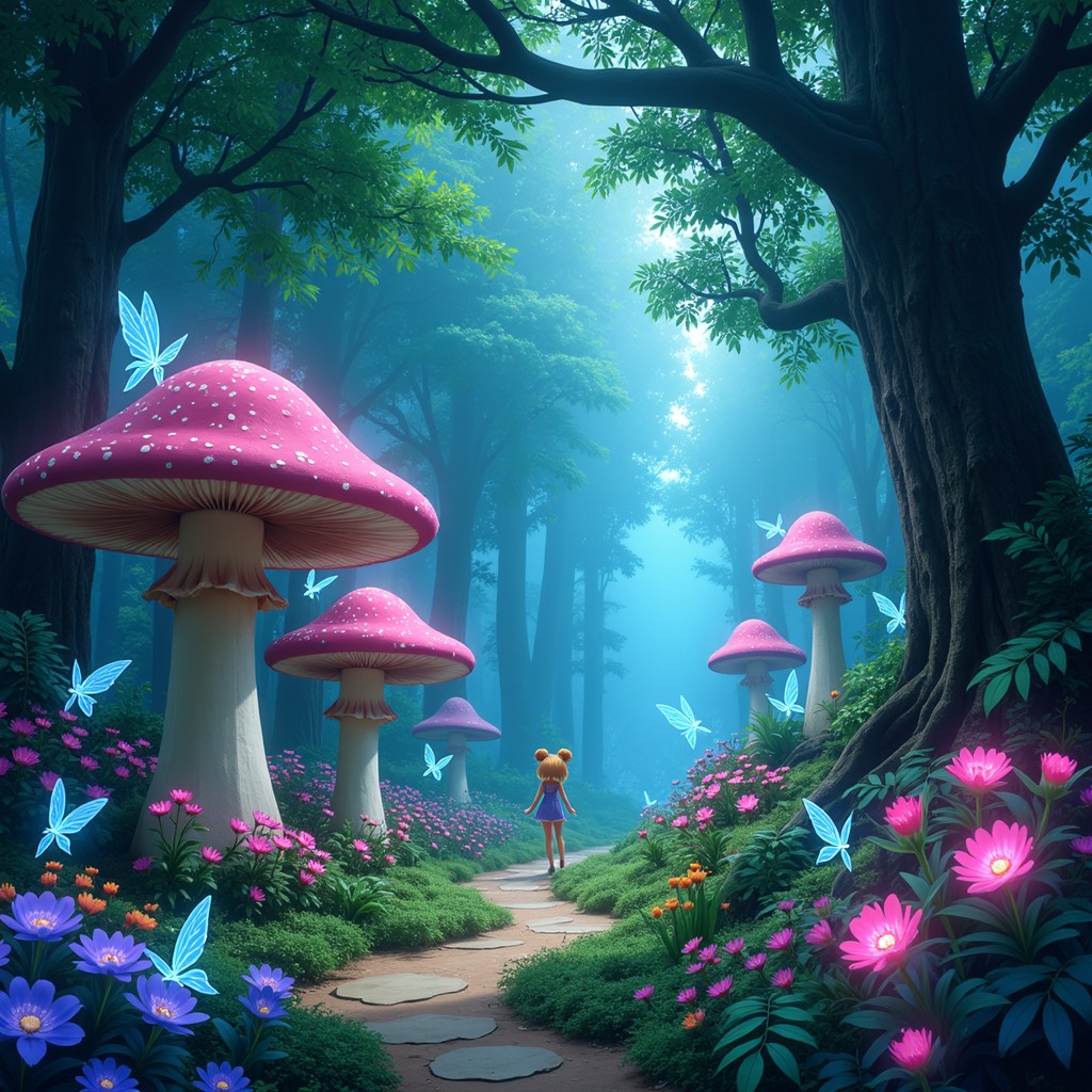 Free Enchanted Mushroom Forest Image - Magical, Forest, Mushrooms ...