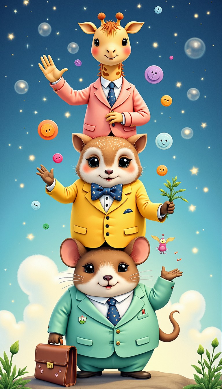 Download Dressed Animal Trio Image - Whimsical, Animals ...