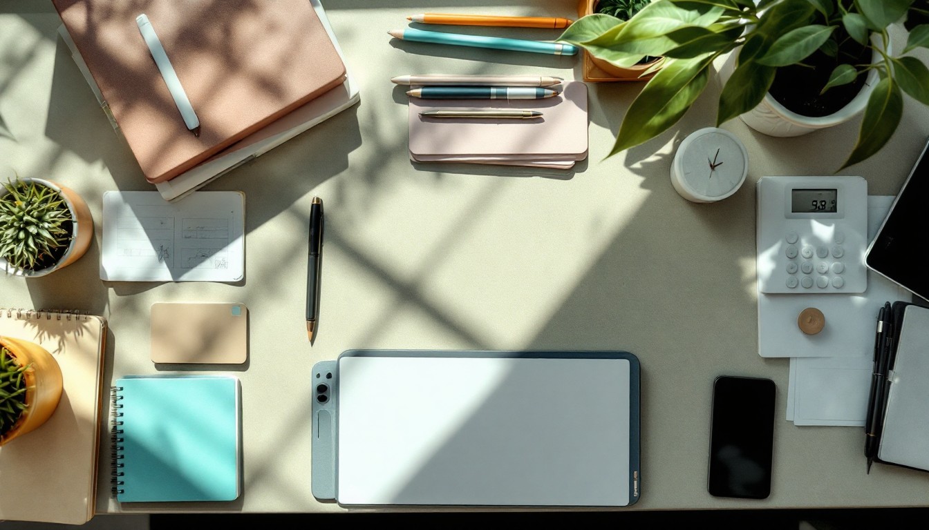 Free Serene academic desk Photo - Workspace, Minimal, Academic ...