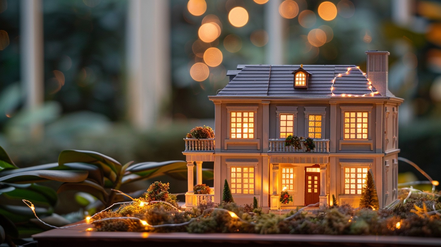 Miniarure House Free Illuminated Miniature House Image - Miniature, Illuminated, House ...