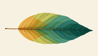 Gradient Leaf Tree Free Gradient Leaf Transformation Image - Leaf, Gradient, Botanical ...