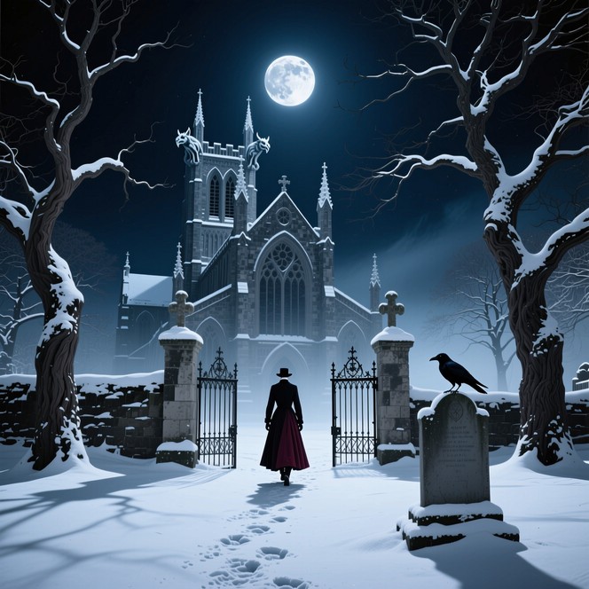 Free Gothic Winter Solitude Image - Gothic, Winter, Cathedral ...