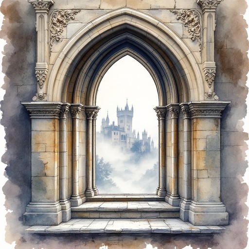 Free Castle Through Arch Image - Gothic, Arch, Castle | Download at ...