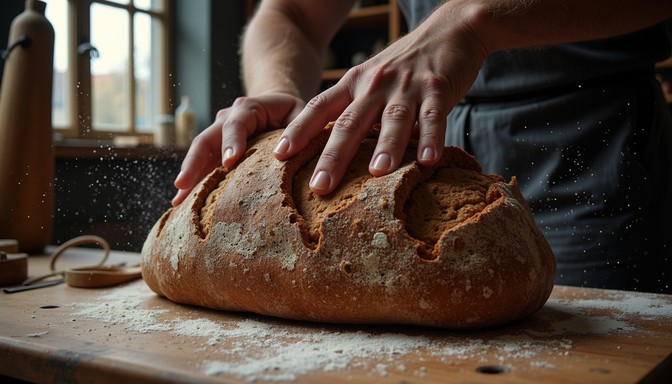Free Artisanal bread cutting Image - Bread, Artisanal, Baking ...