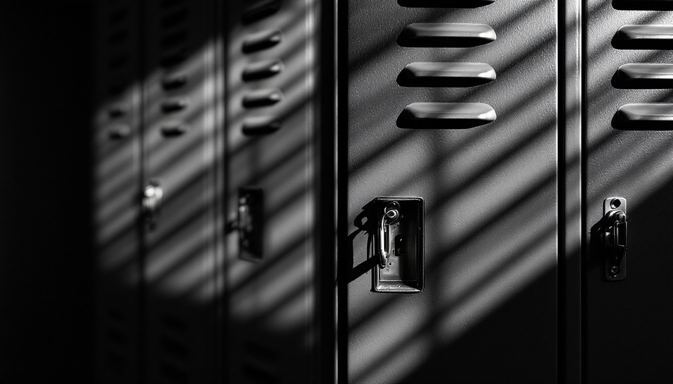 Free Shadows Meet Metal Image - Minimal, Monochrome, Lockers | Download ...
