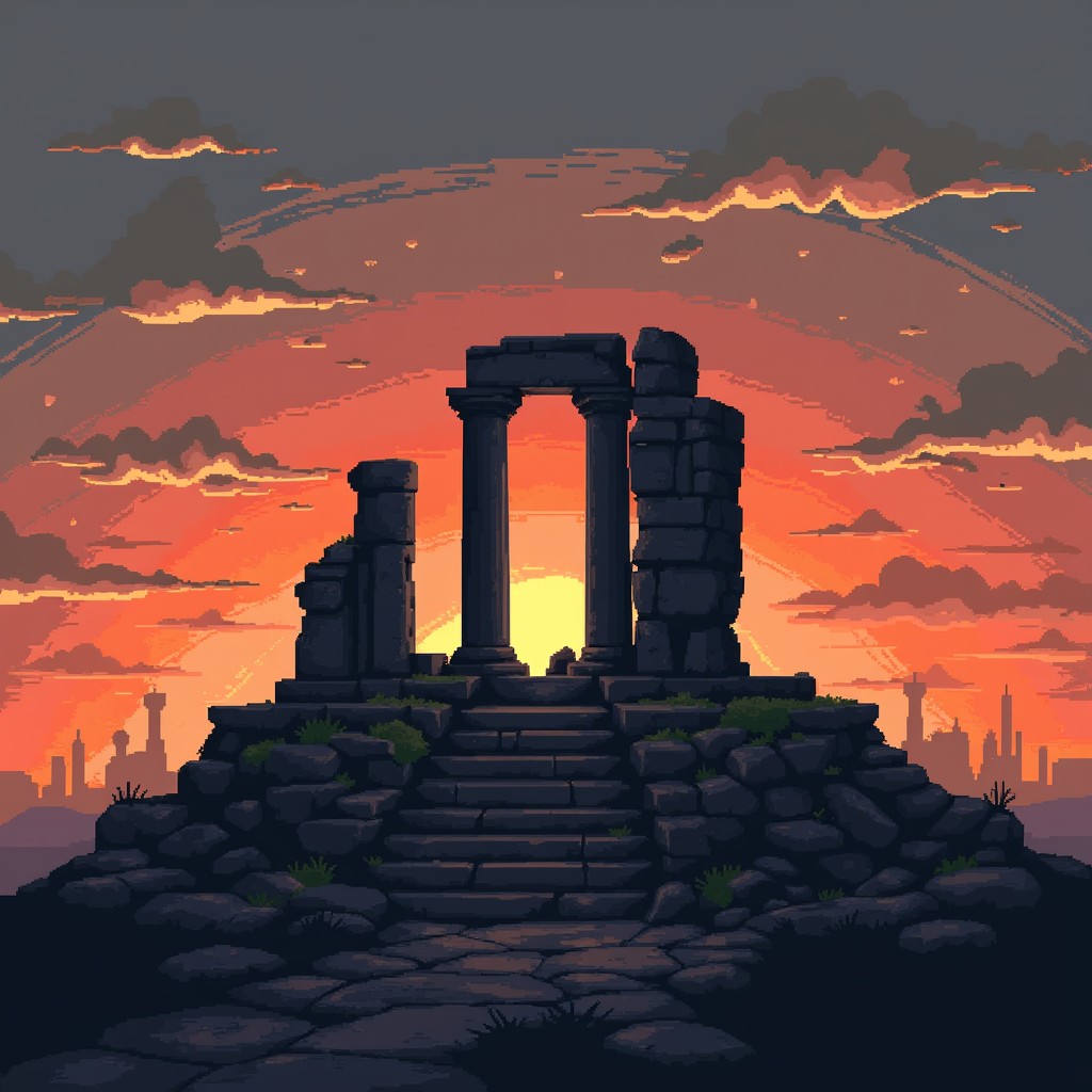 Free Ancient Ruins Sunset Image - Ruins, Monument, Sunset | Download at ...