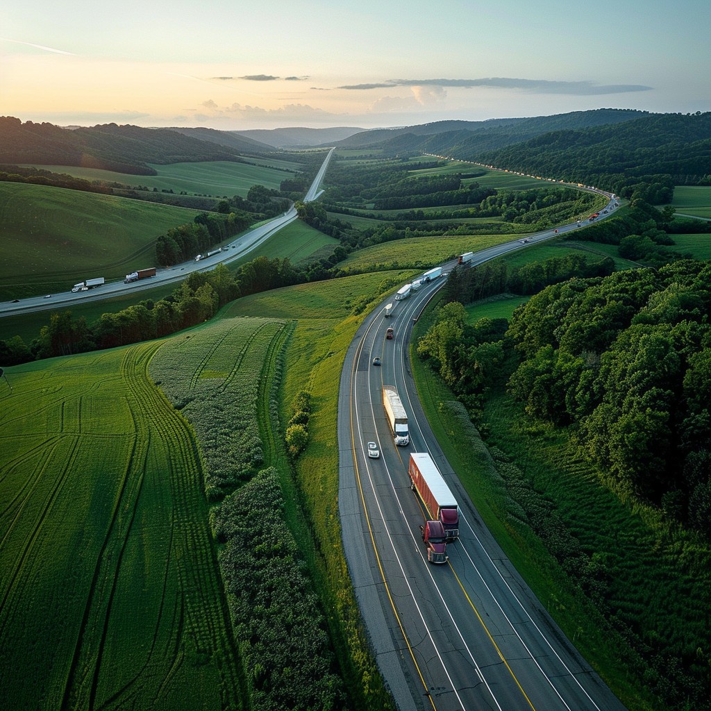 Heyway Image Free Scenic Highway View Image - Aerial, Highway, Dusk | Download at ...