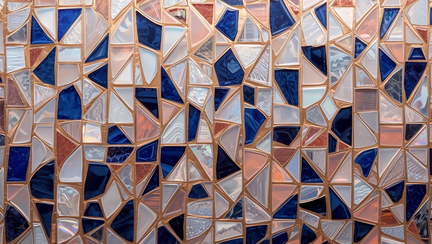 Geometric Mosiac Texture Free Geometric Mosaic Composition Image - Mosaic, Geometric, Blue ...