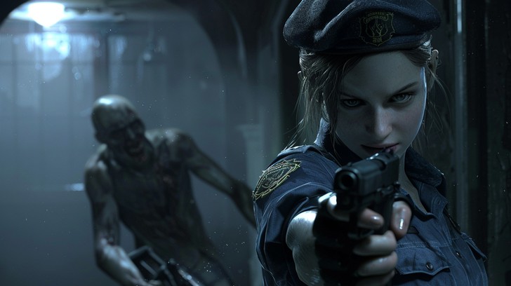 Free Heroic Zombie Encounter Image - Zombie, Officer, Horror | Download ...