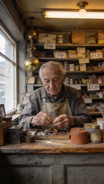 Old Merchant In Store Free Lifetime Behind Counter Image - Shopkeeper, Elderly, Man ...