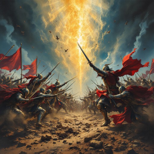 Free Epic Battle Scene Image - Battle, Warriors, Flags | Download at ...