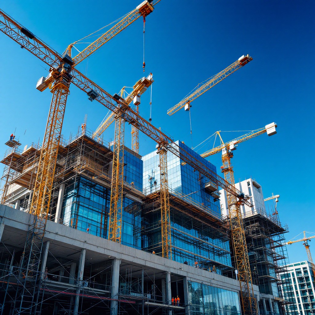 Free Cranes Shape Skyline Image - Construction, Crane, Urban | Download ...