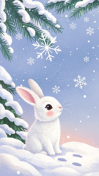 Free Snowy White Rabbit Image - Rabbit, Snow, Winter | Download at ...