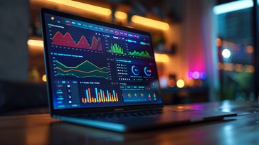 Free Analytics Dashboard Display Image - Laptop, Analytics, Graphs ...