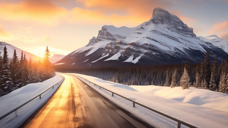 Free Sunrise Mountain Road Image - Sunrise, Mountains, Road | Download ...
