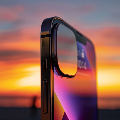 Free Sunset Through Screen Image - Sunset, Smartphone, Technology ...
