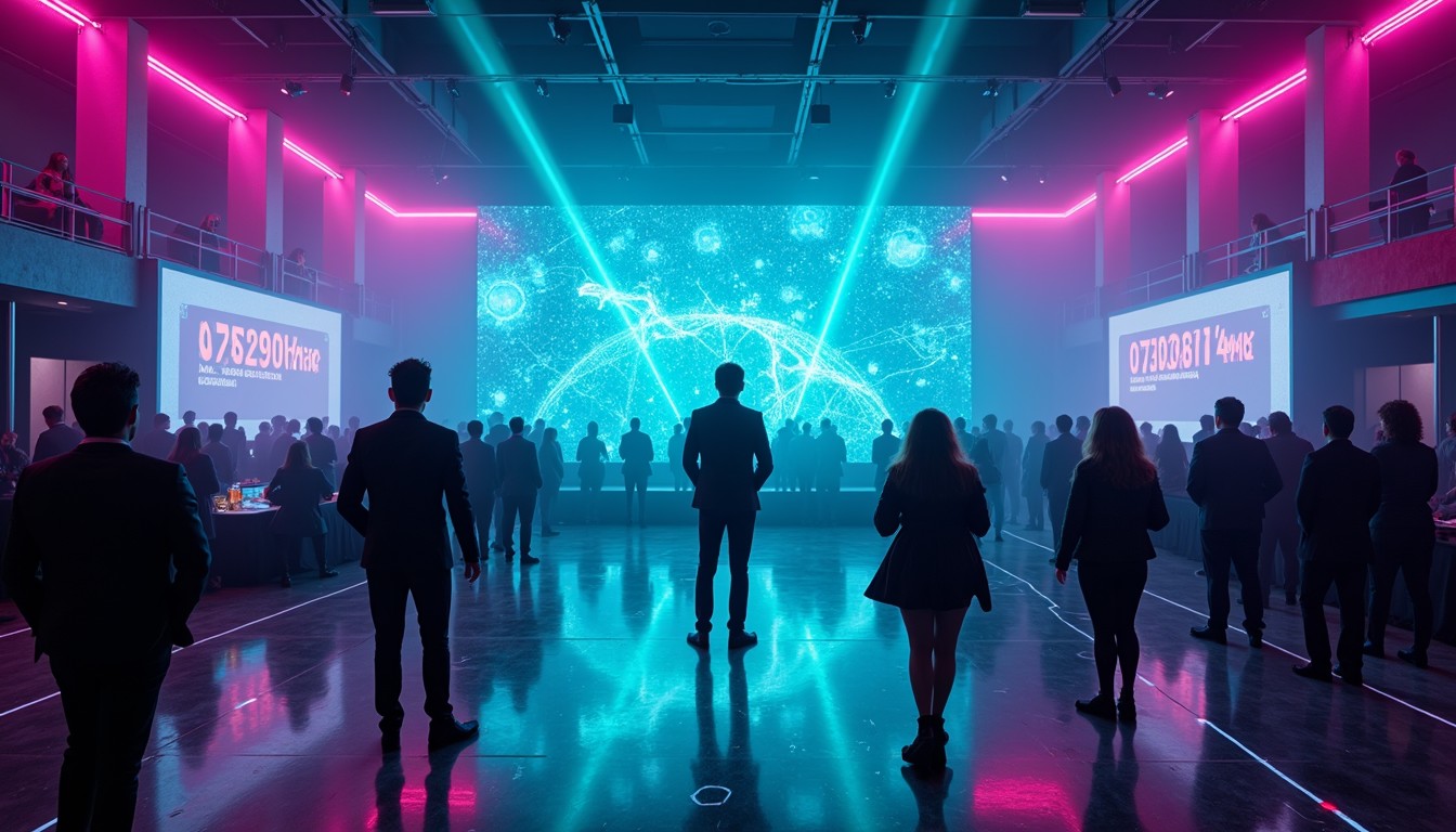 Free Neon Tech Summit Image - Cyberpunk, Futuristic, Conference ...