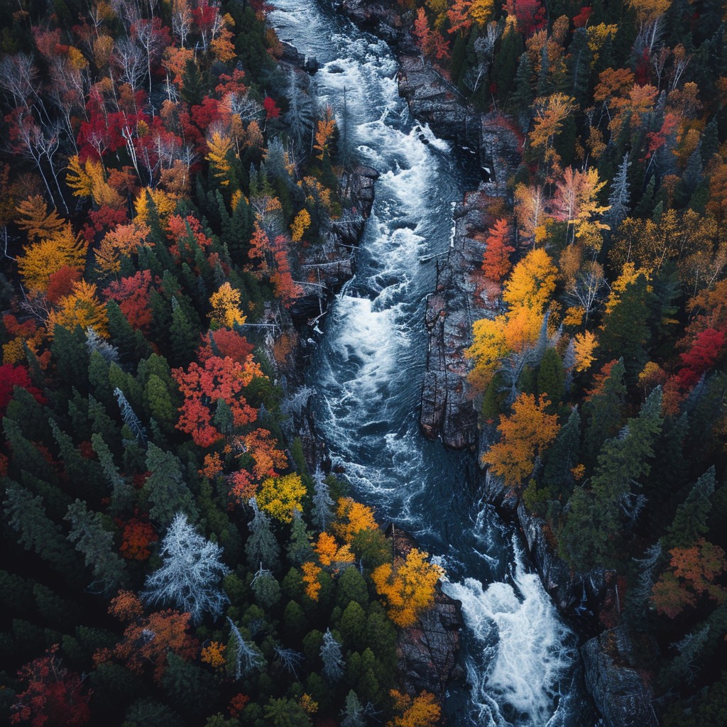 Free Autumn River Aerial Image - Aerial, River, Autumn | Download at ...
