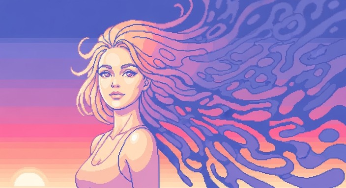 Free Ethereal Pixel Maiden Image - Pixelart, Woman, Anime | Download at ...