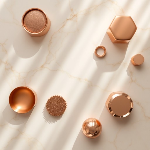 Free Copper Geometric Elegance Image - Copper, Metallic, Geometric ...