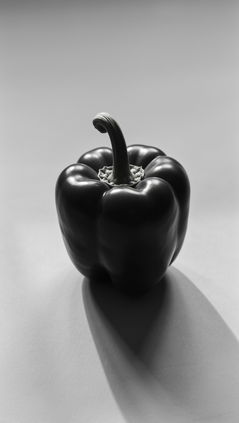 Pepper Shadow Free Dramatic Pepper Shadow Image - Pepper, Vegetable, Minimalist ...