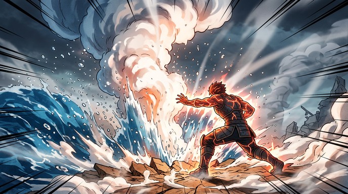 Steam Warrior Free Steam Warrior Unleashed Image - Anime, Warrior, Water | Download ...