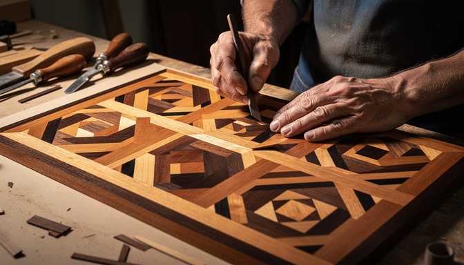 Pattern Maker Woodwork Free Handcrafted Wood Design Image - Marquetry, Woodworking ...